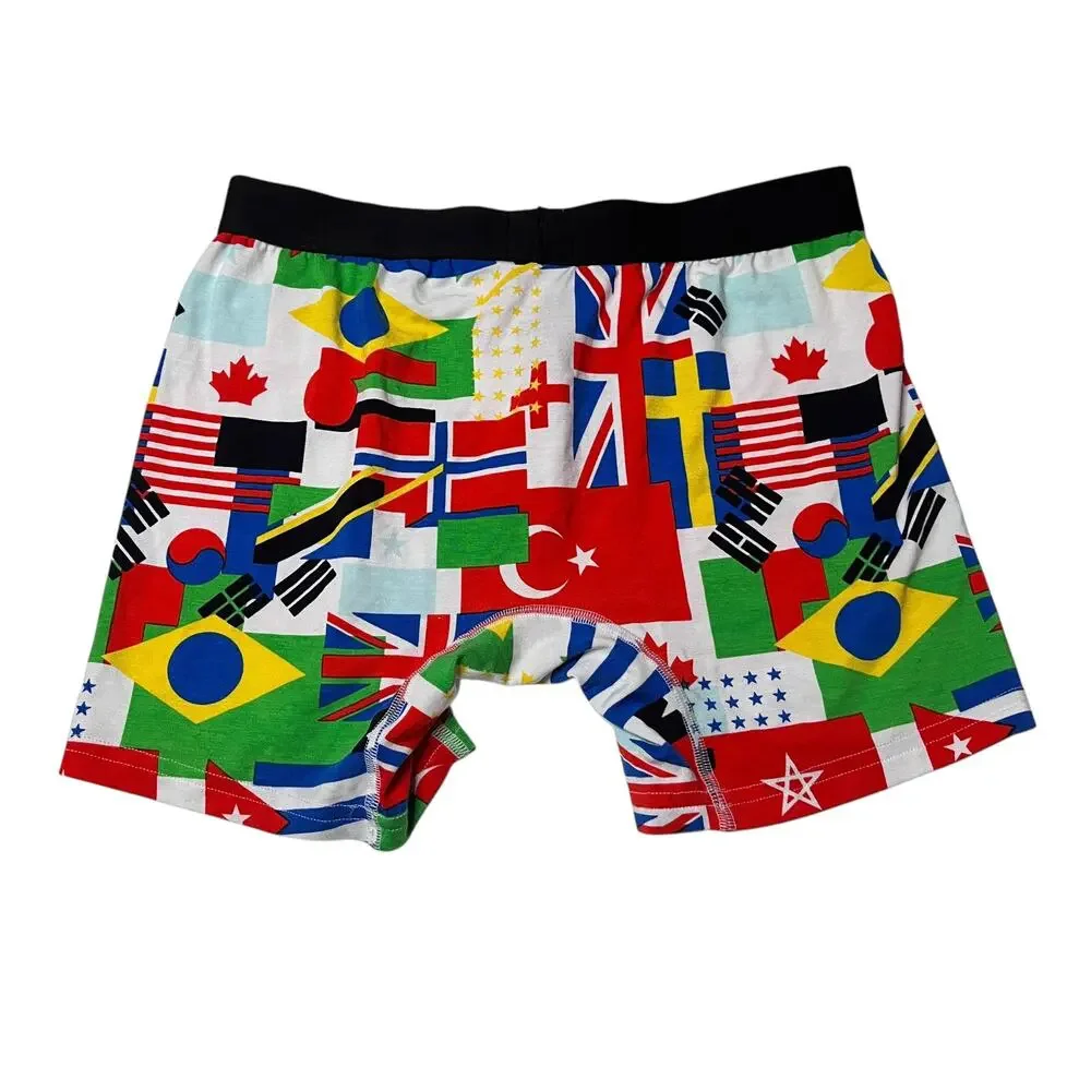 MeUndies World Flags Print Boxer Brief Size Small